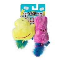 Peeps® Fluffy Plush Cat Toy 2-Pack
