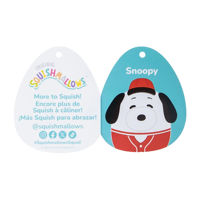 Squishmallows™ Peanuts® Baseball Plush