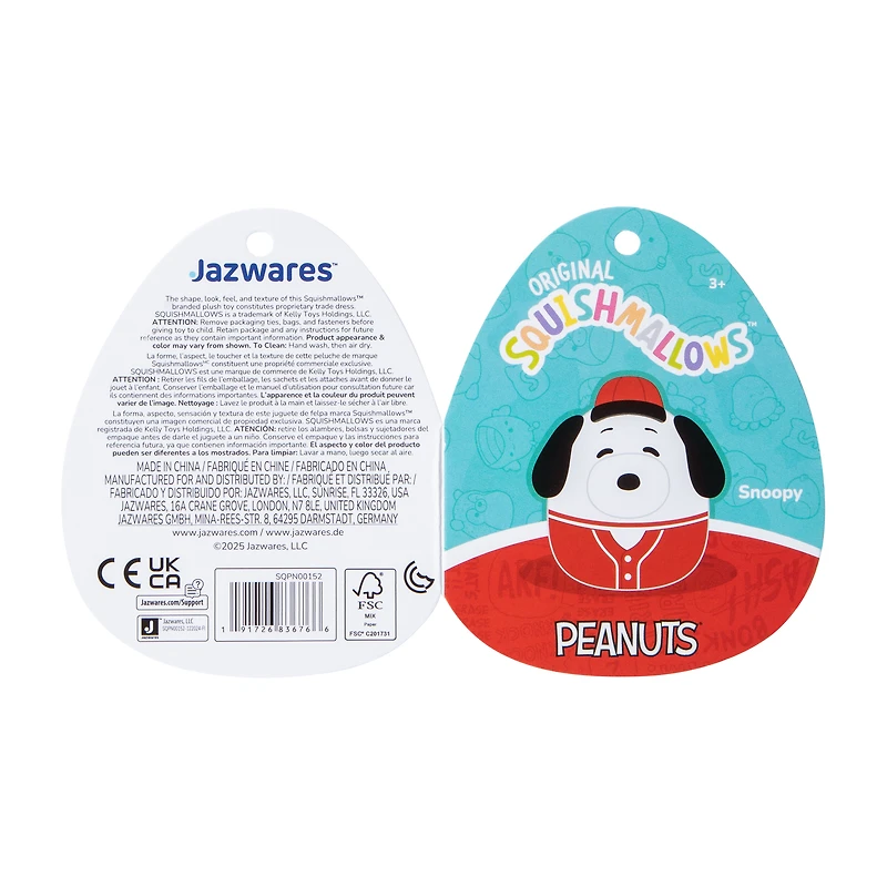 Squishmallows™ Peanuts® Baseball Plush