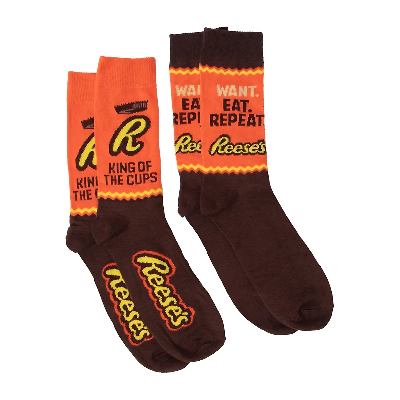 Reese's Peanut Butter Cups Crew Socks 2-Pack