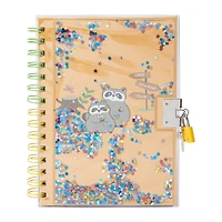 Animal Bracelet Glitter Journal With Key & Lock