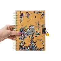 Animal Bracelet Glitter Journal With Key & Lock