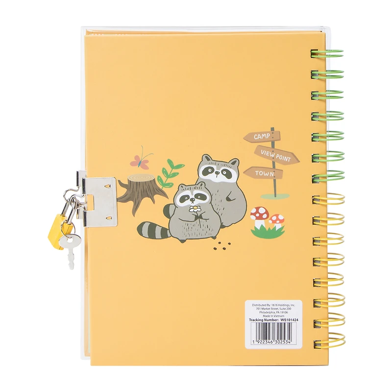 Animal Bracelet Glitter Journal With Key & Lock