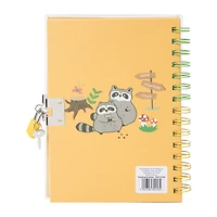 Animal Bracelet Glitter Journal With Key & Lock