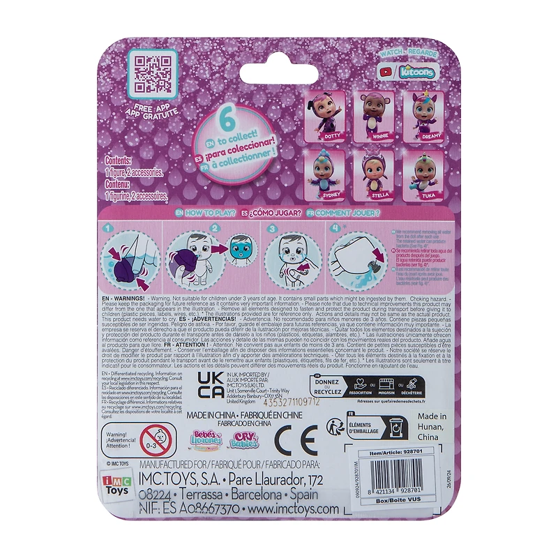 Cry Babies Magic Tears Purple Edition Doll Set