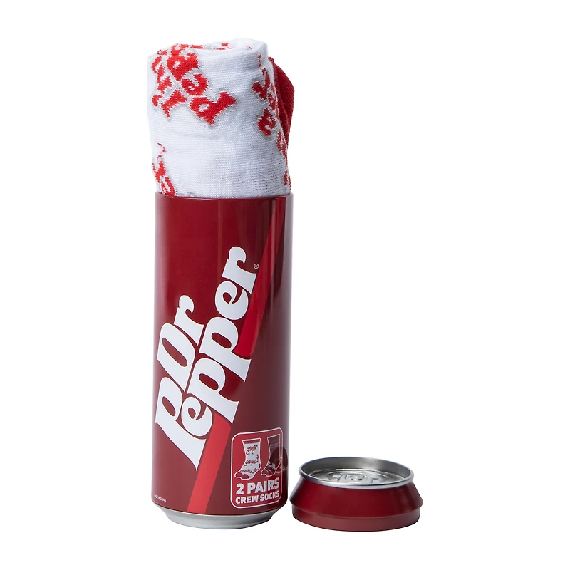 Dr. Pepper® Crew Socks 2-Pairs Can