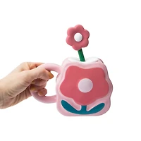 Ceramic Flower Sipper Mug