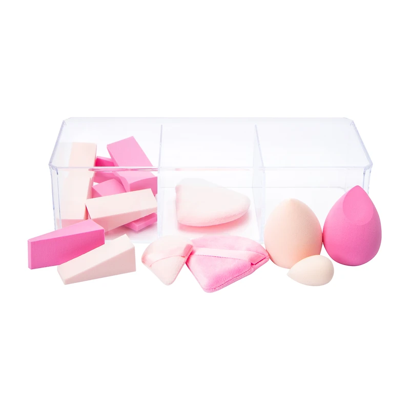 Beauty Makeup Sponge & Puff Mixed Set 14-Pieces
