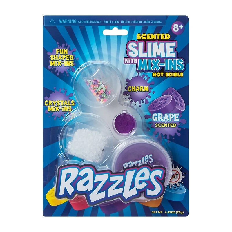 Razzles Scented Slime With Mix-Ins 2.47oz