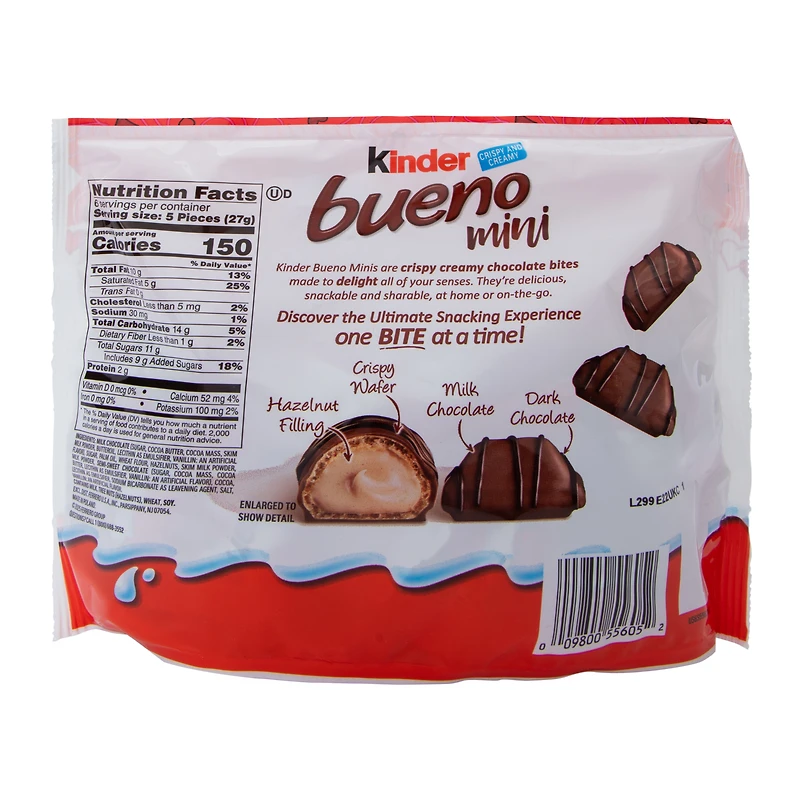 Kinder Bueno Mini Crispy Wafer Chocolates 5.7oz