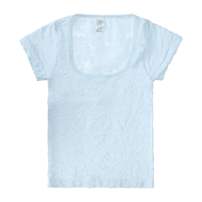 Juniors Jacquard Seamless Top