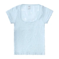 Juniors Jacquard Seamless Top