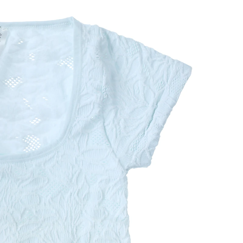 Juniors Jacquard Seamless Top