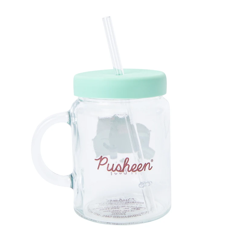 Pusheen® Glass Sipper 15oz