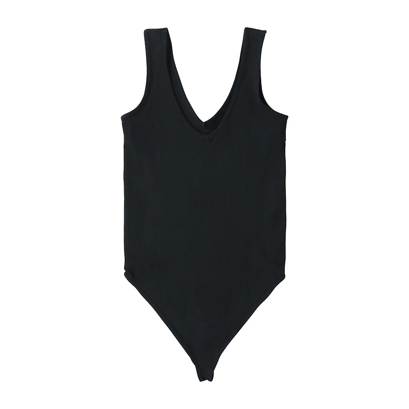 Juniors Deep V-Neck Bodysuit