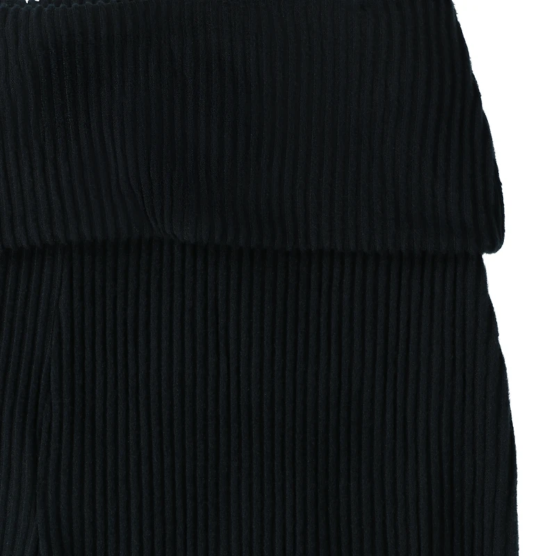 Juniors Brushed Ribbed Flare Pants