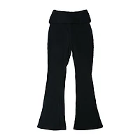 Juniors Brushed Ribbed Flare Pants