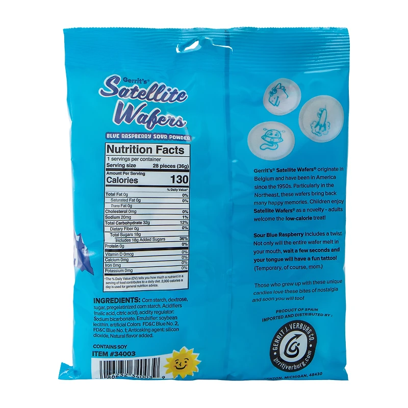 Gerrit's® Blue Raspberry Satellite Wafers