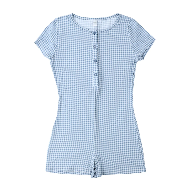 Juniors Button-Up Onesie