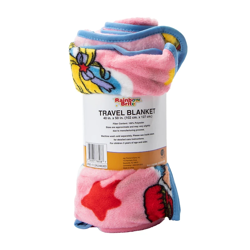 Rainbow Starbrite Travel Blanket 40in x 50in