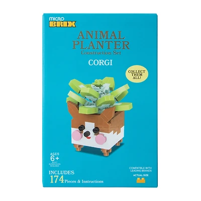 Micro Brix™ Animal Planter Construction Set