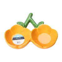 Pet Ceramic Double Diner Bowl 5.8oz