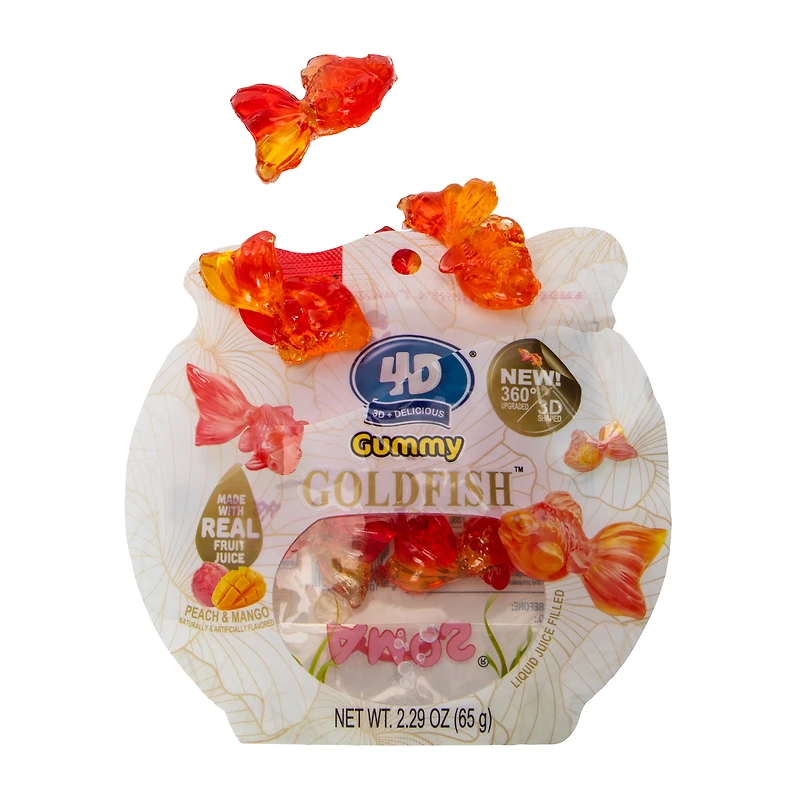 4D Peach & Mango Gummy Goldfish™ 2.29oz