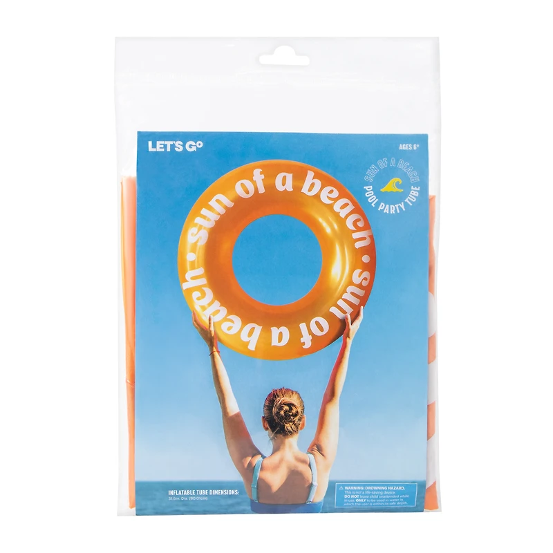 Printed Pool Party Tube