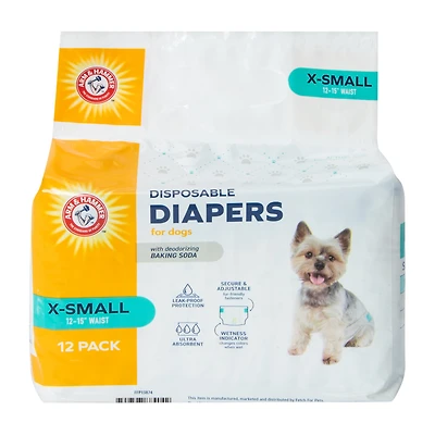 Disposable Diapers For Dogs 12-Pack