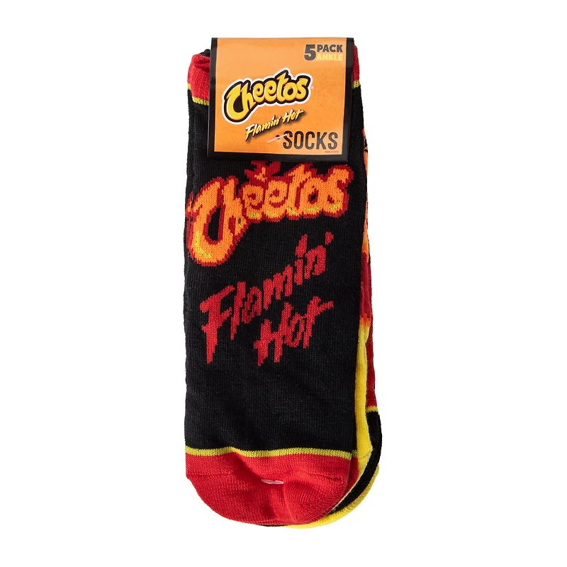 Juniors Cheetos® Flamin' Hot Ankle Socks 5-Pairs