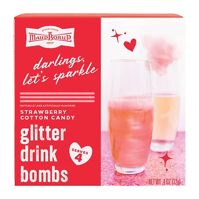 Maud Borup® Valentine's Glitter Drink Bombs 4oz