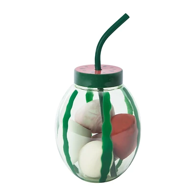 Smoke & Mirrors Watermelon Beautifully Blended Beauty Sponges & Reusable Cup With Straw 5-Count