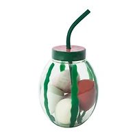 Smoke & Mirrors Watermelon Beautifully Blended Beauty Sponges & Reusable Cup With Straw 5-Count