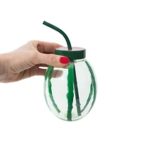 Smoke & Mirrors Watermelon Beautifully Blended Beauty Sponges & Reusable Cup With Straw 5-Count