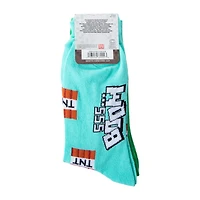 Young Men's Minecraft Crew Socks 2-Pairs
