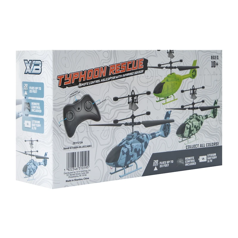 XVB™ Typhoon Rescue Remote Control Helicopter With Infrared Sensor