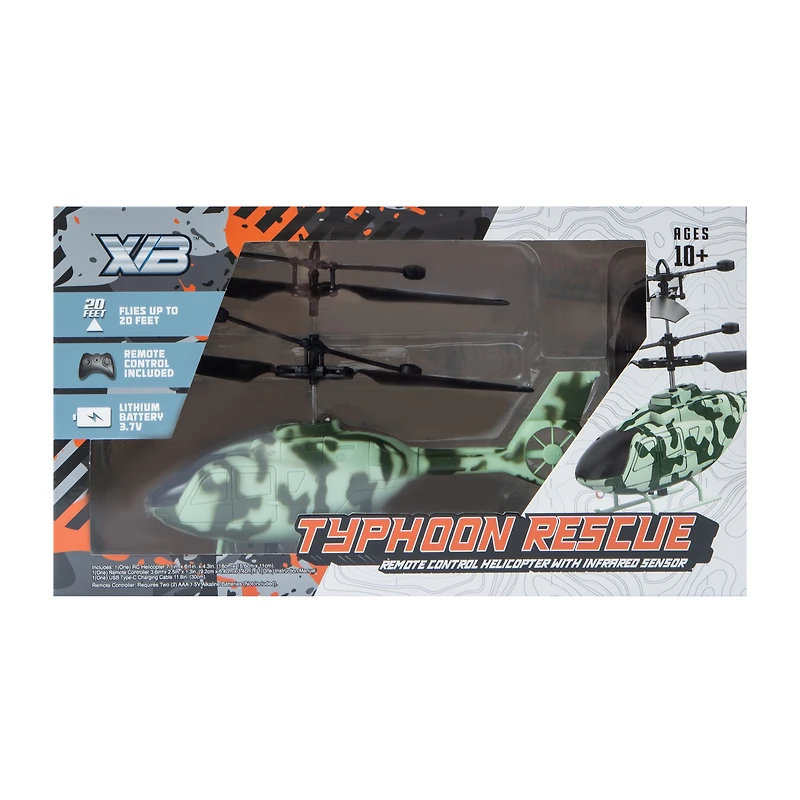 XVB™ Typhoon Rescue Remote Control Helicopter With Infrared Sensor