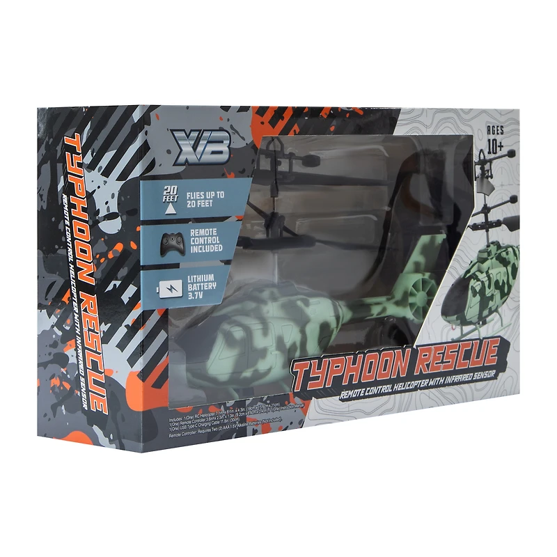 XVB™ Typhoon Rescue Remote Control Helicopter With Infrared Sensor
