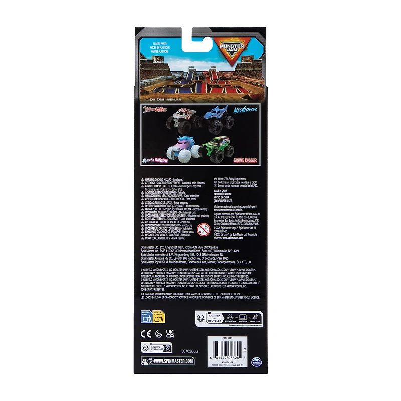 Monster Jam Toy Set 4-Pack
