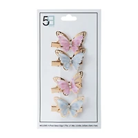 Butterfly Salon Clips 4-Pack