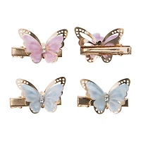 Butterfly Salon Clips 4-Pack