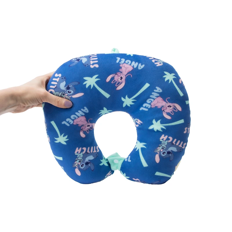 Disney Stitch Travel Comfort Pillow 12inx13in