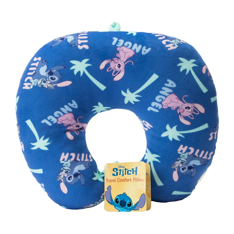 Disney Stitch Travel Comfort Pillow 12inx13in