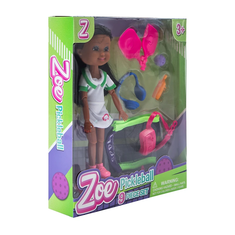 Zoe Pickleball Toy Set 9-Pieces
