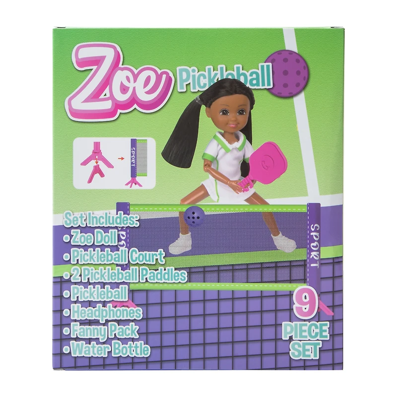 Zoe Pickleball Toy Set 9-Pieces