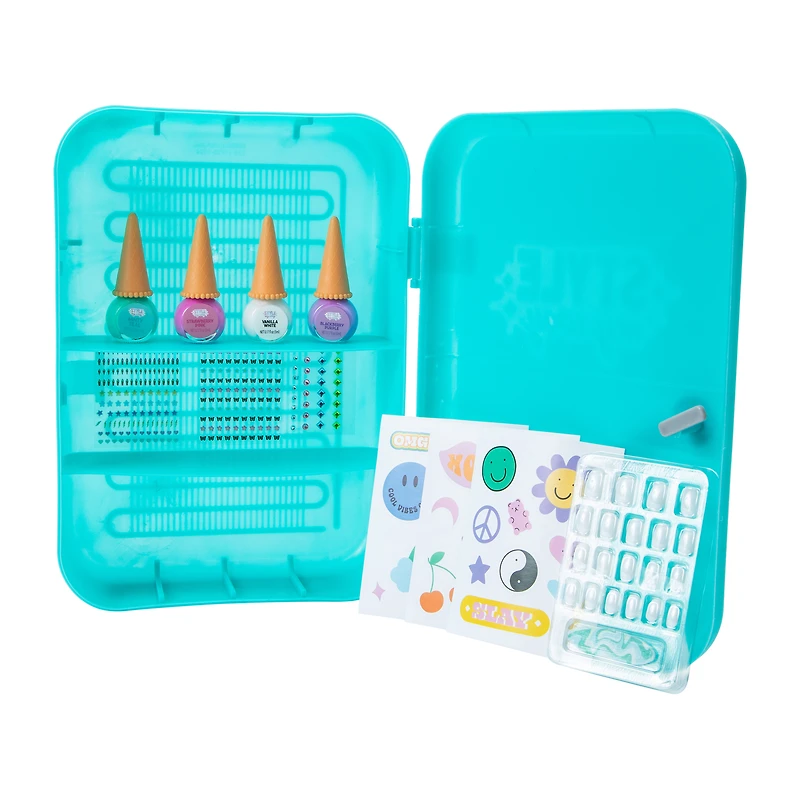 Style My Way Sundae Swirls Nail Polish Faux Fridge Set