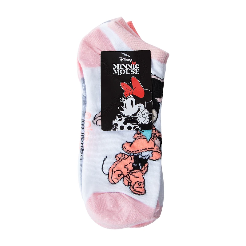 Juniors Disney Minnie Mouse No-Show Socks 5-Pairs