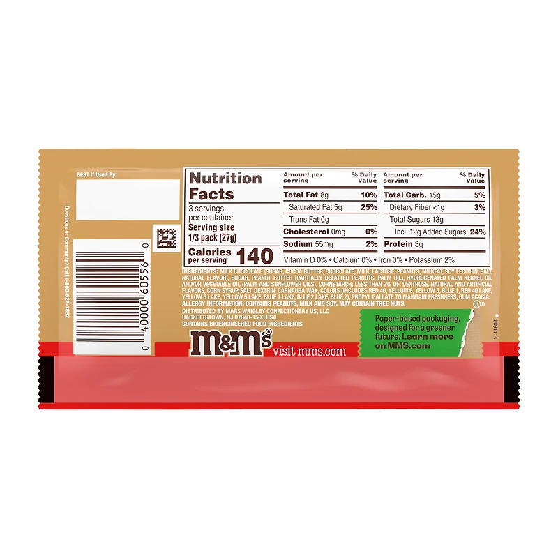 M&M's® Peanut Butter And Jelly Share Size Candies