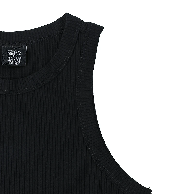 Juniors Sleeveless Ribbed Midi Dress