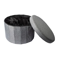 Collapsible Shoe Storage Ottoman